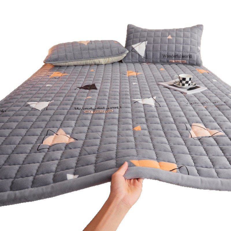 90x190cm colchón de velchilla de leche dormitorio para estudiantes una sola estera caliente gruesa colchón colchón colchón set de tres piezas