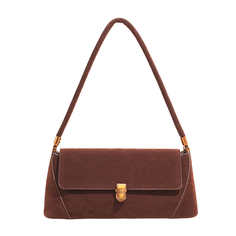 Diseño de nicho de textura transfronteriza de alto nivel bolso de palo de mano para mujeres ventas calientes nuevas bolsas de hombro de estilo extranjero bolsas de brazo de moda image 9