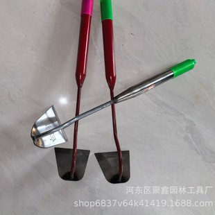 Henan Baigang Stainless Steel Hoe Weeding Agricultural Tools Large small size Reclamation of Land and Vegetables Stainless Steel Small Hoe