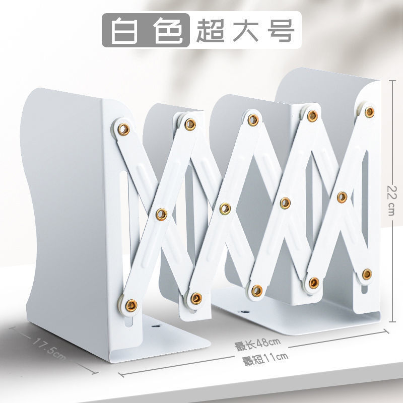 Estante de libro retráctil para estudiantes plegables estante de hierro simple tamaño de escritorio libro plegable para estudiantes de secundaria