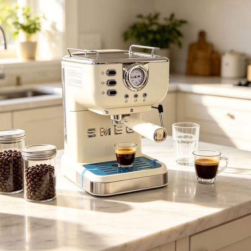 Smeg Coffee Machine Semi-Automatic All-In-One Machine for Frothing Milk 1.5L Cross-Border European Standard Smeg Coffee Machine Semi-Automatic All-In-One Machine for Frothing Milk 1.5L Cross-Border European Standard