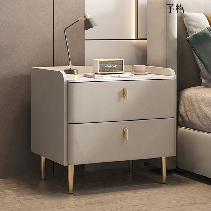 Bedside Table Simple Modern 2024 New Bedside Cabinet Simple Home Light Luxury High-end Master Bedside Small Cabinet