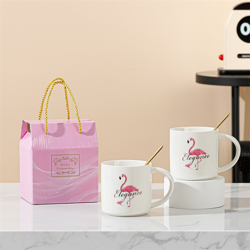 Taza de cerámica creativa taza de café de dibujos animados abre un pequeño evento de regalo publicitario taza de agua LOGO