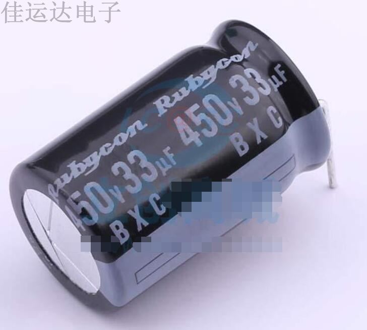 450BXC33MEFCRI16X25 规格 33uF 450V 引线型铝电解电容 原装供应