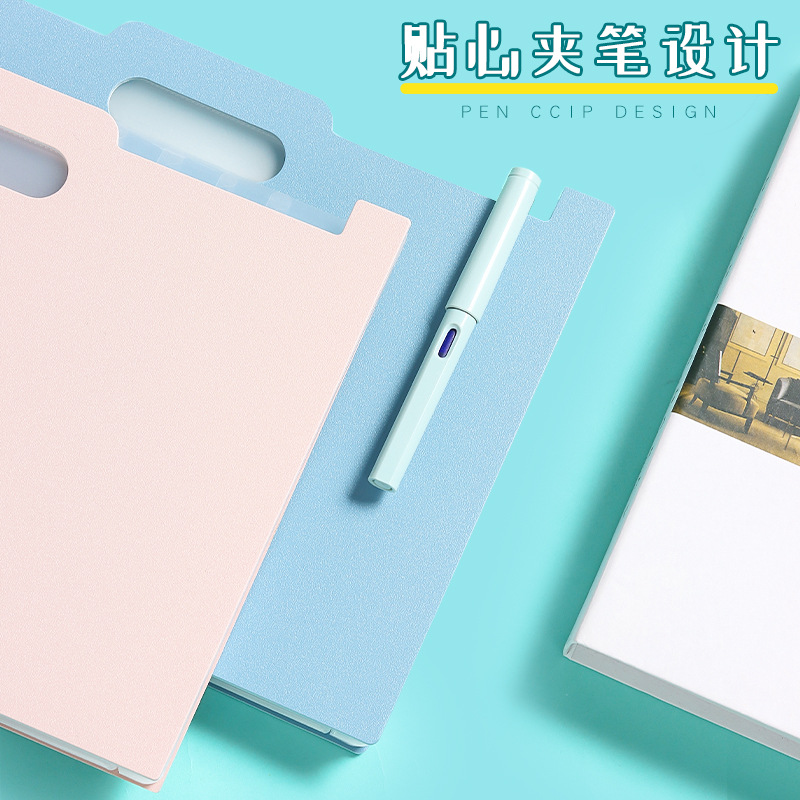 Bolsa de órgano de boca oblicua de carpeta vertical de escritorio Bolsa de almacenamiento de órgano retráctil multicapa para papel de prueba de estudiante