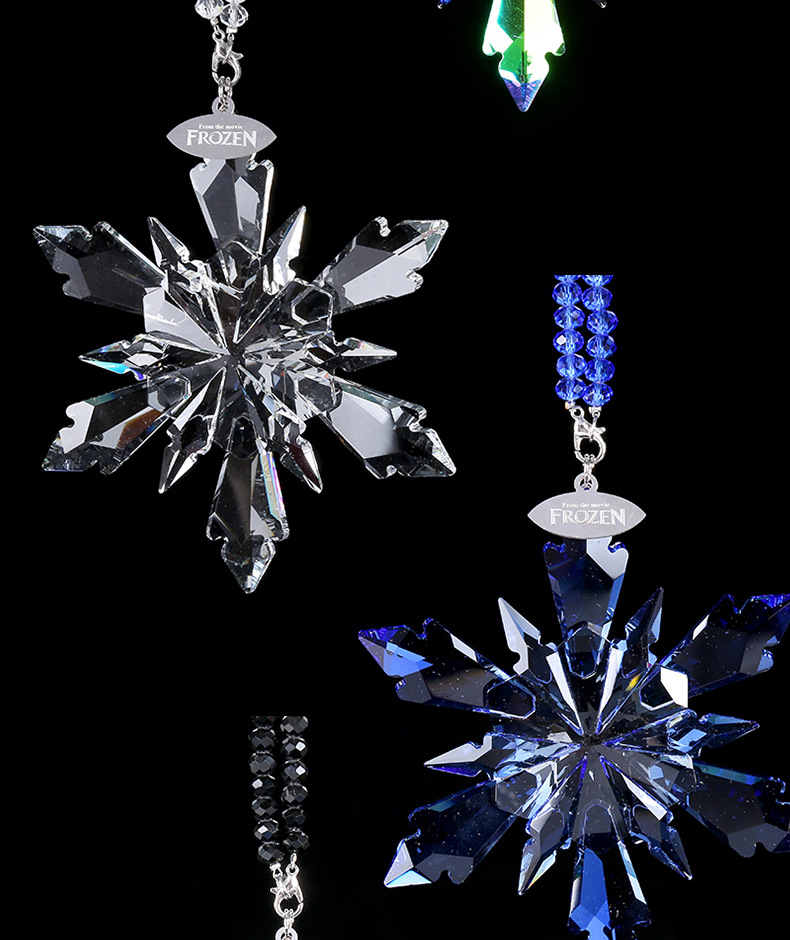 Wholesale Car Interior Accessories, Crystal Snowflake Car Hanging Decorations, Personalized Trendy Style Car Hanging Ornaments