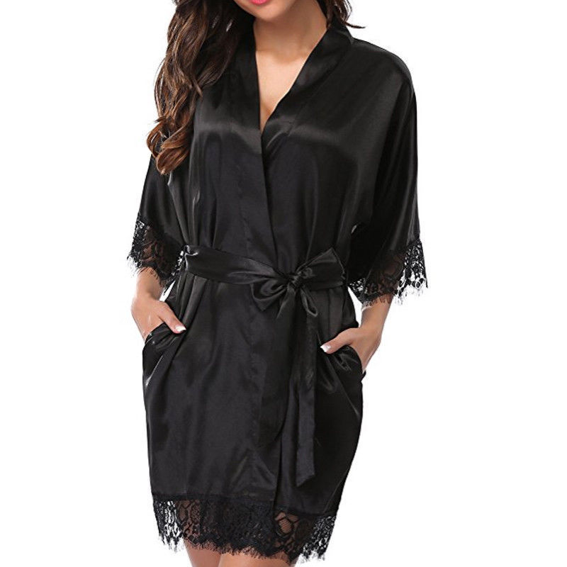 GraceChic Plus Size Nachthemd Dessous Export Style Bademantel aus Eisseide Pyjamas Sexy Damen Pyjama Set_voghion.com