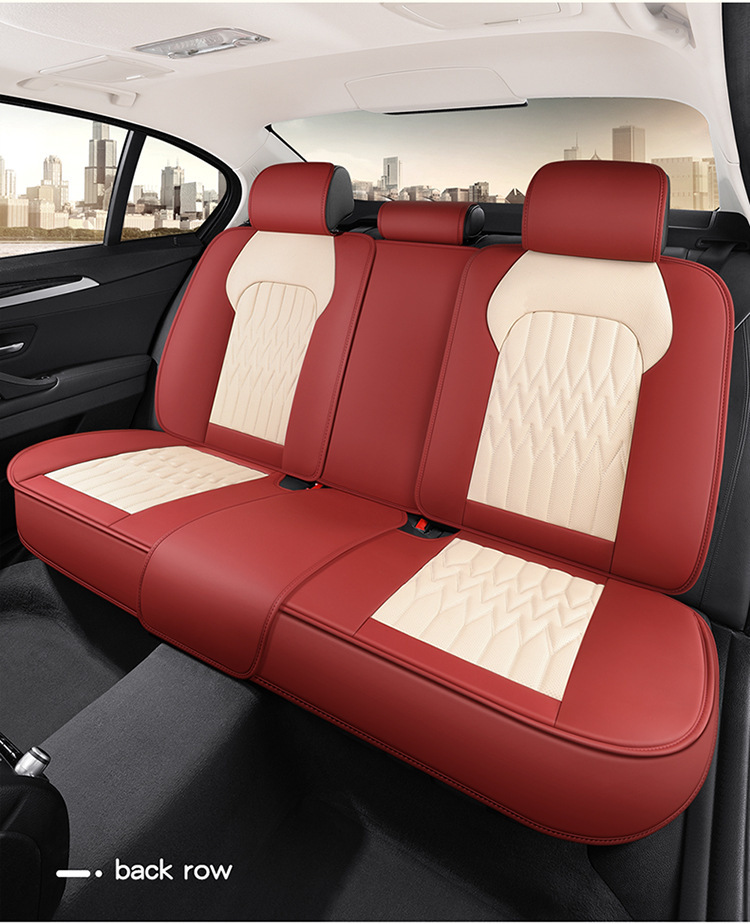 23 new all-inclusive split head full leather Four Seasons universal car seat cushion seat cover entity cross-border Amazon