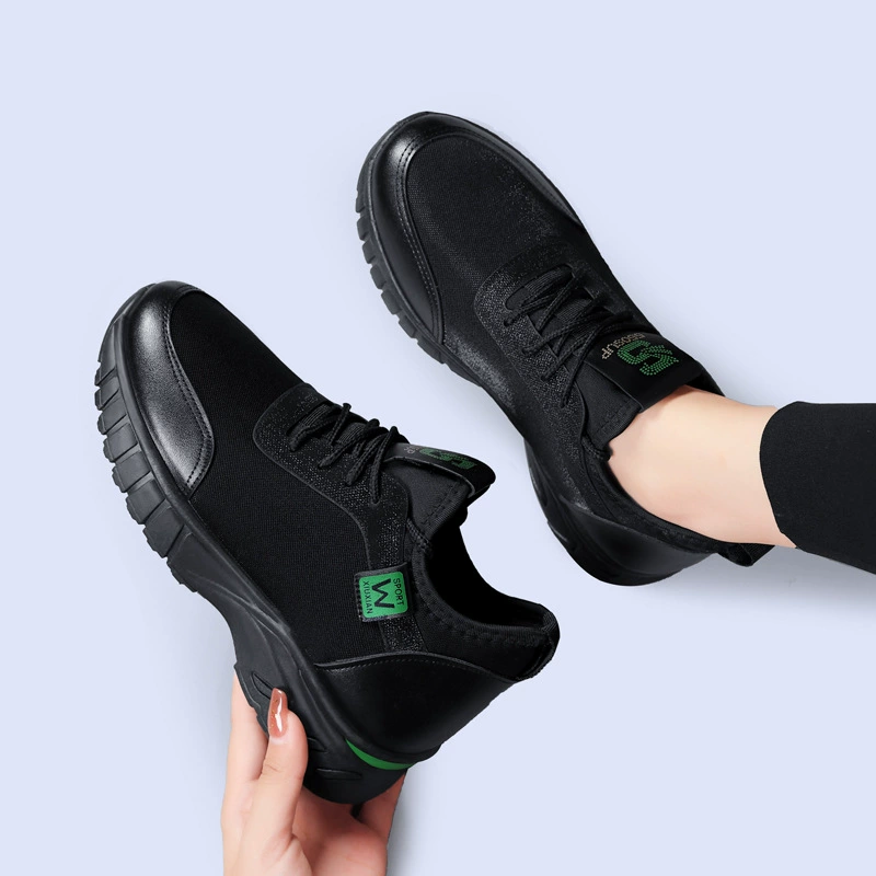 Кроссовки женские с толстой мягкой подошвой, дышащая обувь из старой Пекинской ткани, корейский стиль, обувь для мам, студенческие кроссовки, повседневная обувь для ходьбы