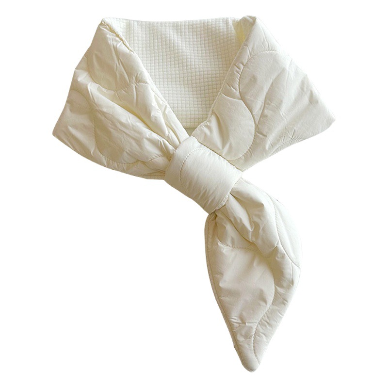 Nueva bufanda de oreja pequeña de algodón para mujer Otoño e Invierno estilo coreano versátil perezoso engrosado cálido cuello protección pequeña bufanda chal