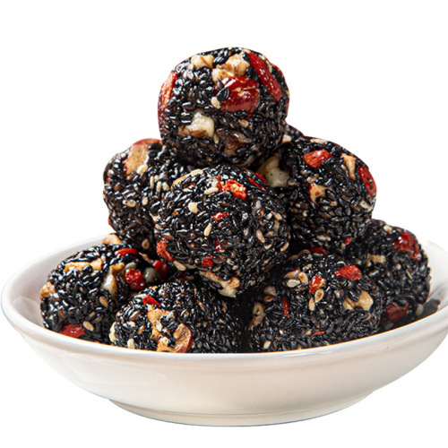 Five black sesame balls 250g red dates, wolfberries, mulberries, walnuts, pastries, snacks, snacks for pregnant women