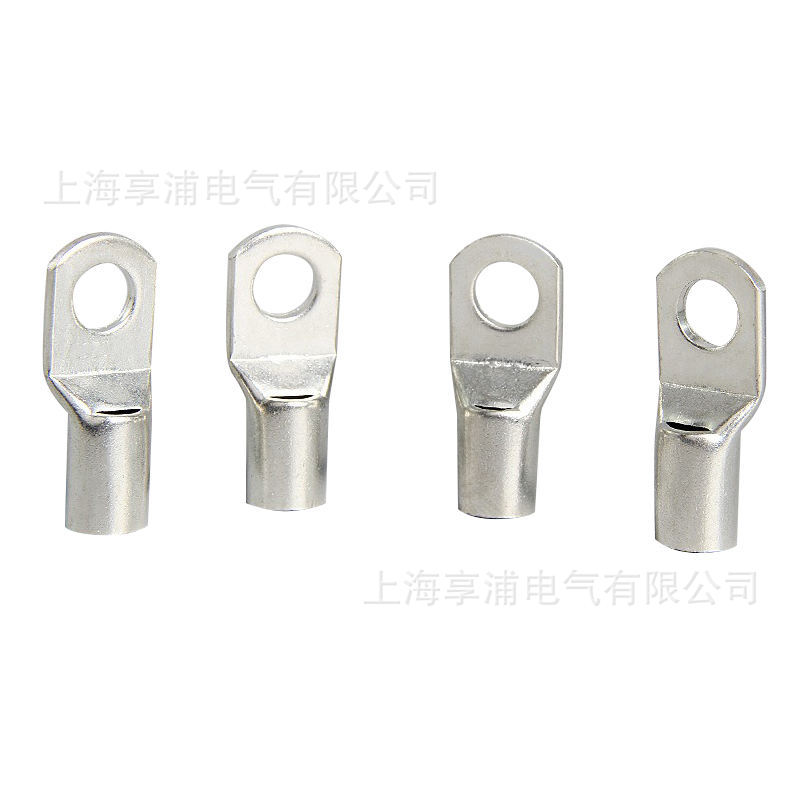 SC系类窥口铜鼻子铜管端头 紫铜镀锡接线端子 冷压环形铜线耳直销