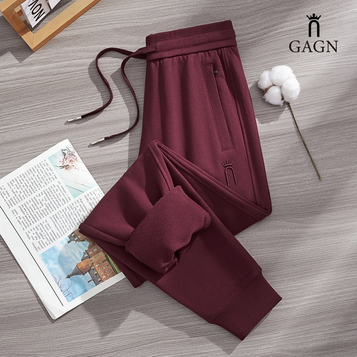 Gagn New Women's Thin Petite Casual Pants Pure Cotton High-Waisted Jogger Running Casual Loose Sweatpants for Women