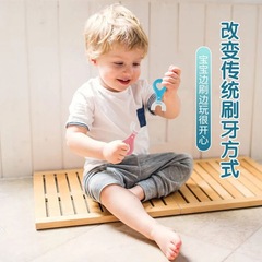 Children's U-shaped soft silicone toothbrush for babies and toddlers aged 2-3-6-12 years old, U-shaped manual baby oral care and teeth cleaning magic tool