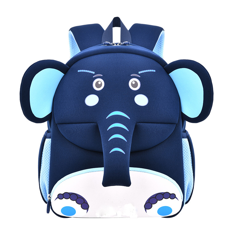 Bolsas transfronterizas para niños nuevo estilo de dibujos animados pequeño elefante mini mochila para niños ligera y anti-pérdida linda mochila de jardín de infantes