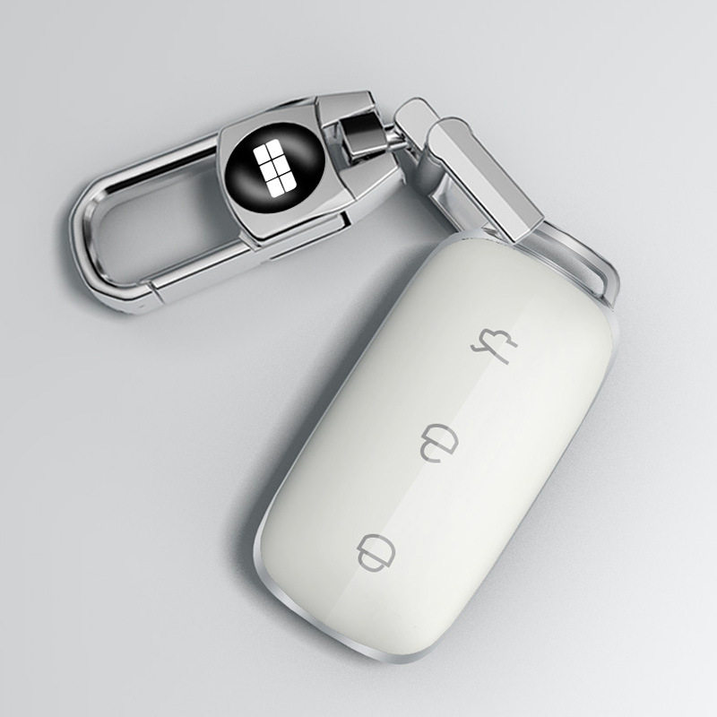 E 화이트 키 세트 + 걸이 버클