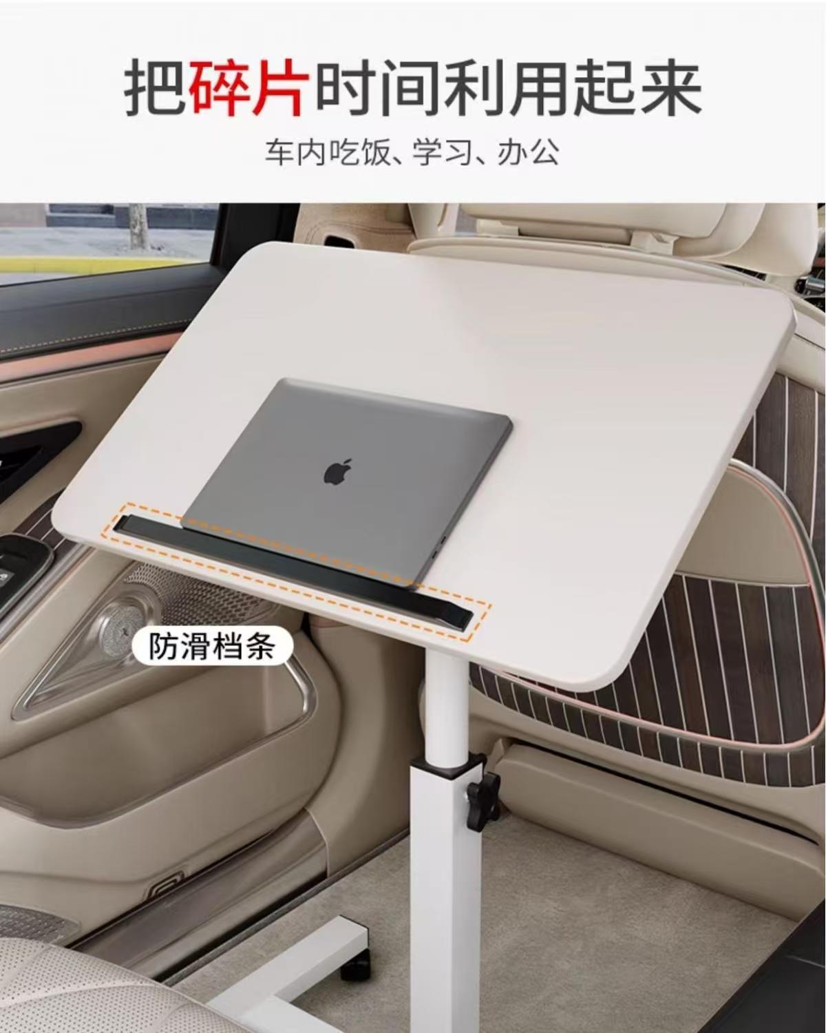 Multifunctional foldable lazy sofa bedside table, mobile computer desk for dormitory and bedroom, adjustable height bedside table