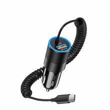 小钢炮车充pd38W车载手机充电器适用于苹果三星超快充电带线车充