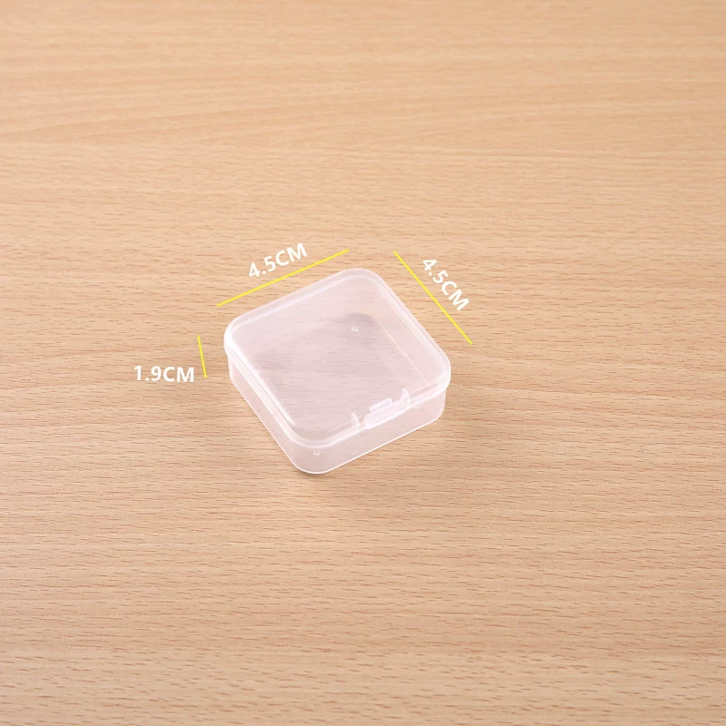 Фабрика 4.5pp Пластиковая Коробка прямоугольная прозрачная коробка для хранения деталей квадратная коробка для упаковки небольших продуктов оптом