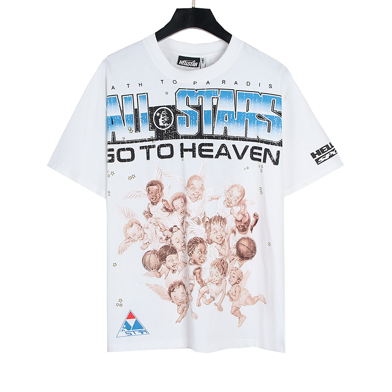 Venta al por mayor versión correcta pa marca de moda manga larga Camiseta palmera espalda Carta Grande logo manga de Batwing OS gota hombro superior