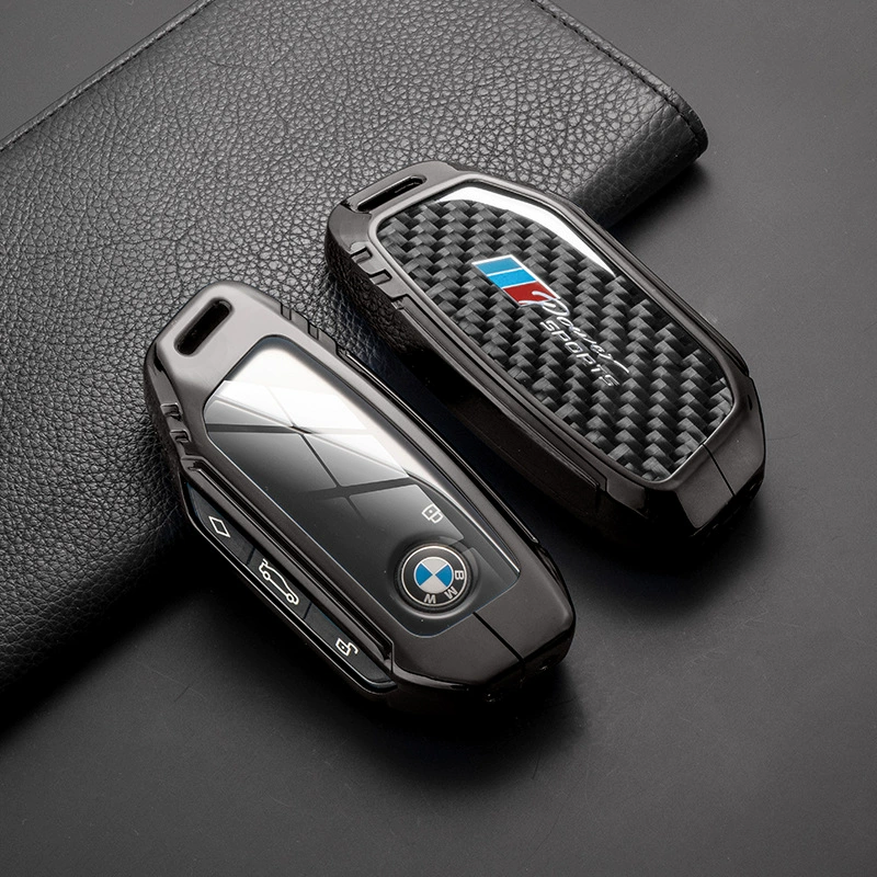Горячая новинка, подходящая для BMW X5 X3 — чехол для ключа из настоящего карбона, подходит для 5-й и 3-й серий, универсальное покрытие для ключа