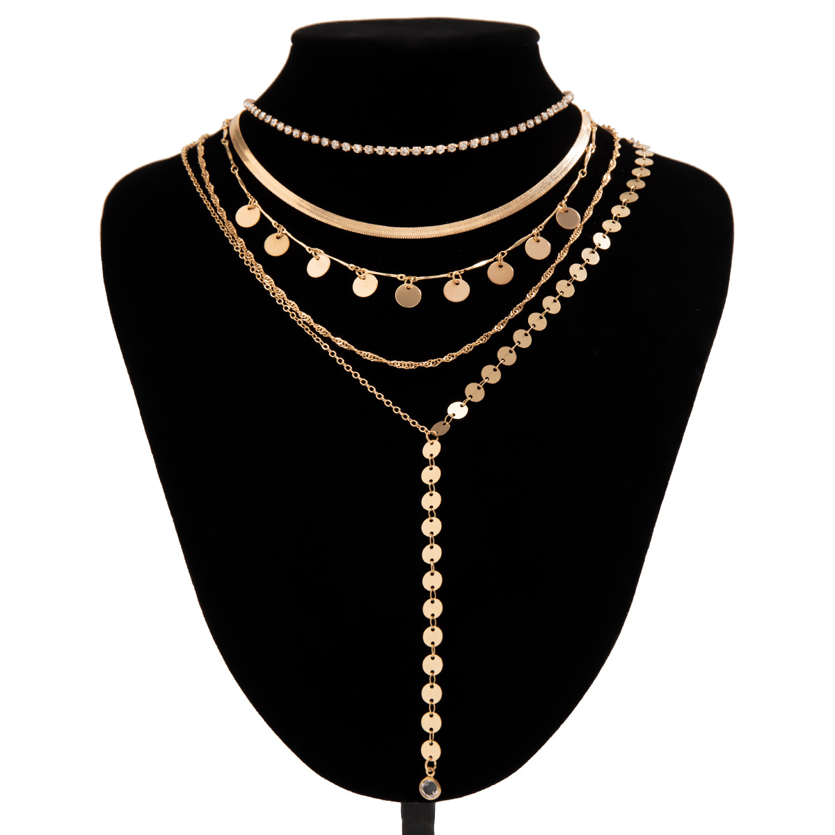 Bijoux En Gros Dame Style Moderne Style Classique Géométrique Alliage Le Fer Le Cuivre Perles Artificielles Placage Incruster Pendentif display picture 18