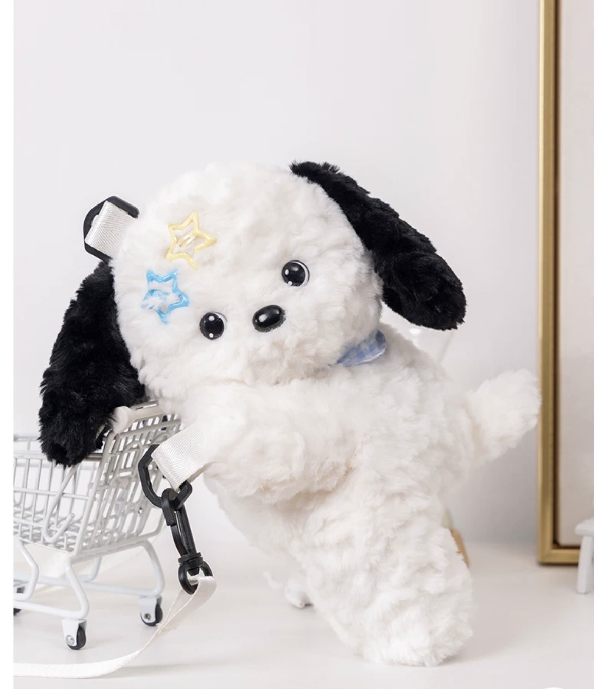 612g Weight Nylon Lining Material Zipper Closure Type Double Shoulder Straps Strap Type Casual, Shopping Occasion Plush Material Women's Backpack Backpack little bear, Dog, Sheep Pattern All Seasons Season Women's Gender Cute Style Cylindrical Shape Little Bear Dog Sheep Casual Shopping Women's Backpack 19