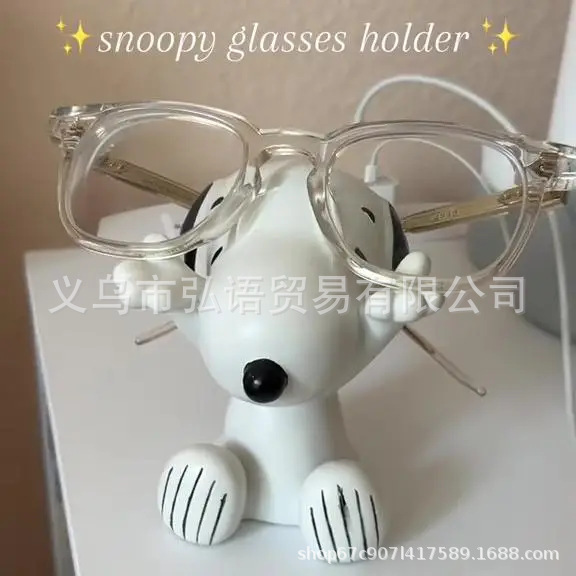 Cross-Border New Creative Glasses Frame Dog Storage Resin Craft Ornaments Home Desktop Cartoon Cute Decoration Cross-Border New Creative Glasses Frame Dog Storage Resin Craft Ornaments Home Desktop Cartoon Cute Decoration