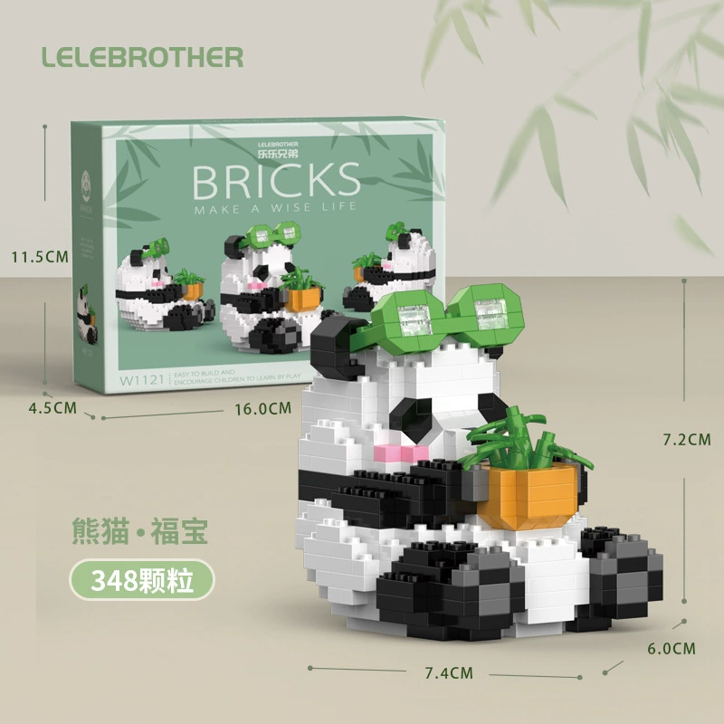 Building Block Panda Set (Lego) — Mini collectible figures, multi-style options