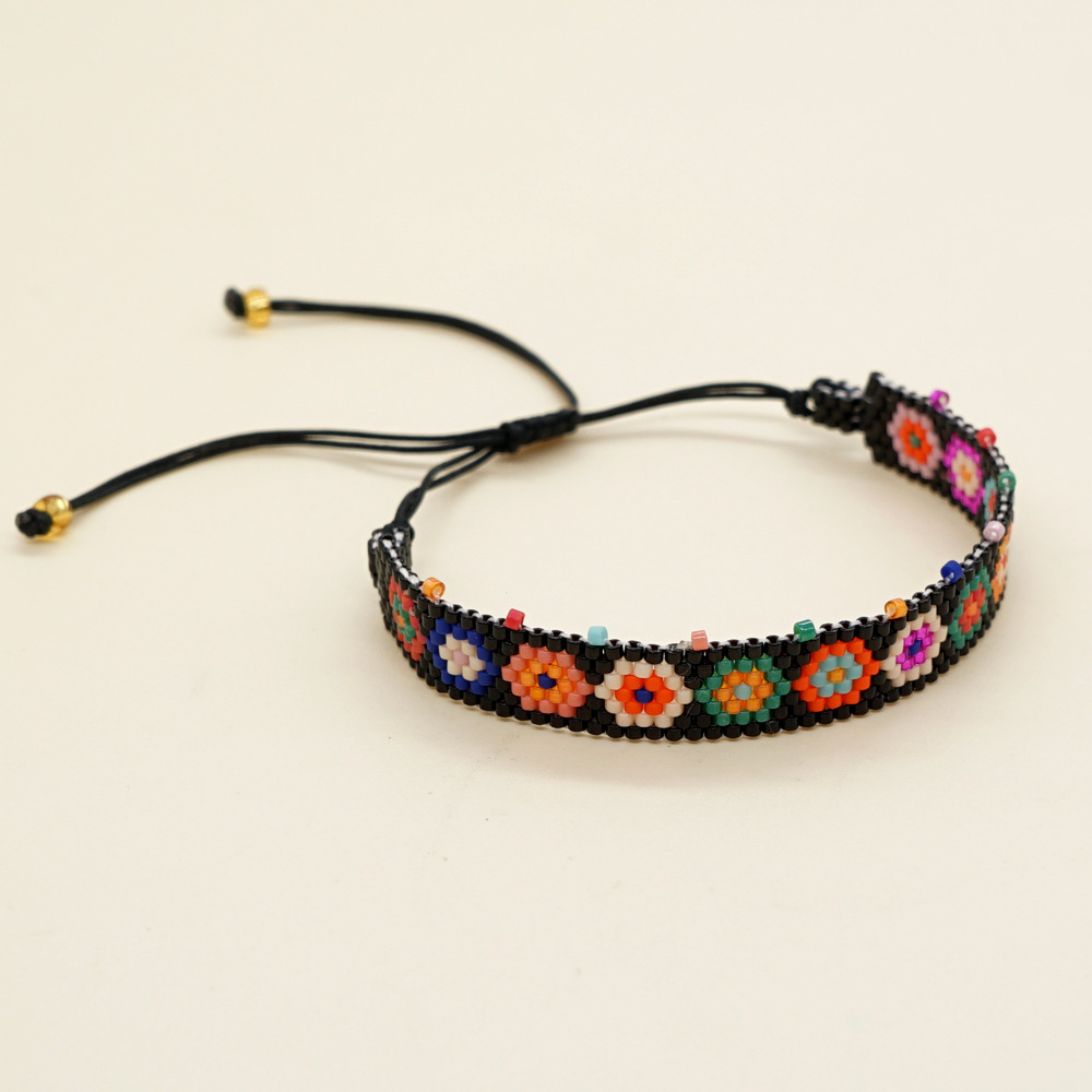 Estilo Étnico Flor Vidrio Con Cuentas Mujeres Pulsera 1 Pieza display picture 3