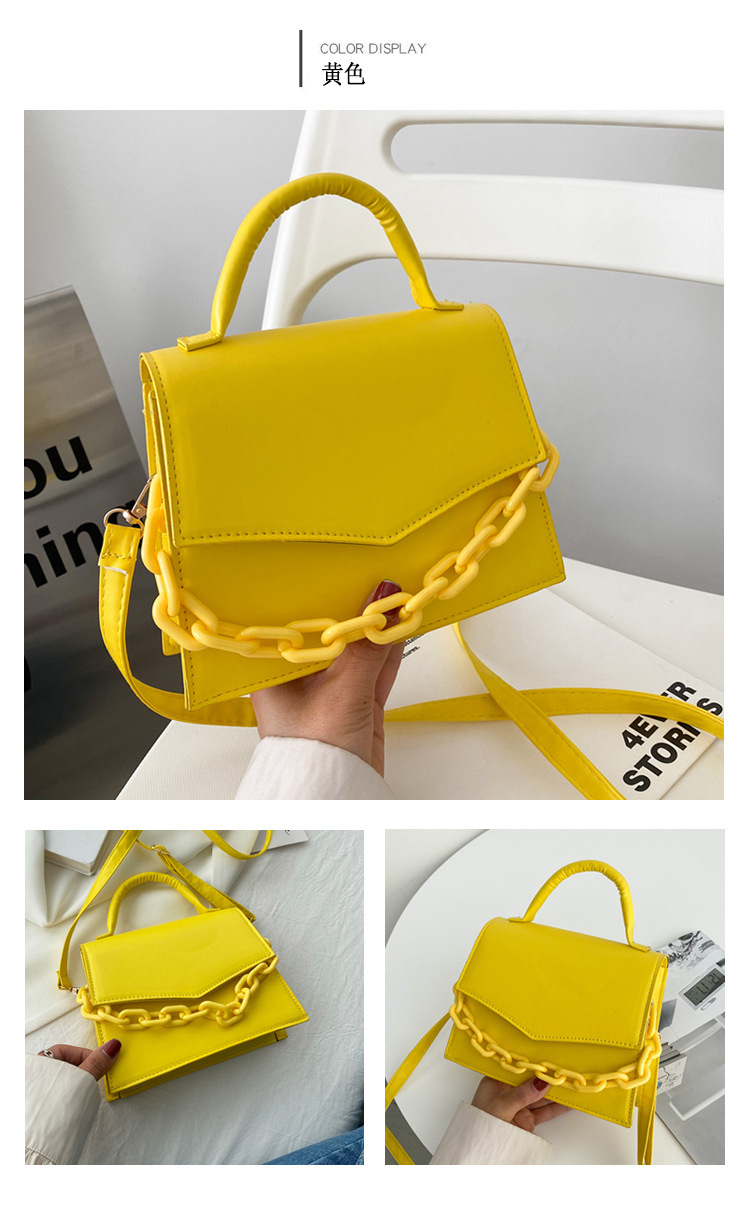 Small Pu Leather Streetwear Square Bag display picture 8