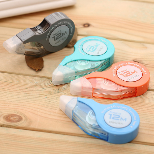 Deli 8149 correction tape 5mm wide 12 meters long creative shape cute student supplies correction tape correction tape
