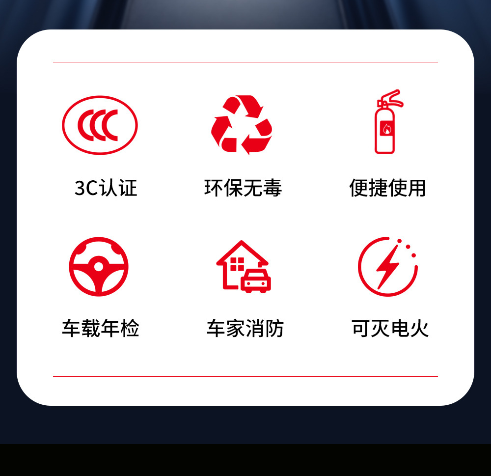 Tuweisen vehicle-mounted water-based fire extinguisher, household high-temperature resistant, electrically shock-safe, portable foam fire extinguisher for fire trucks