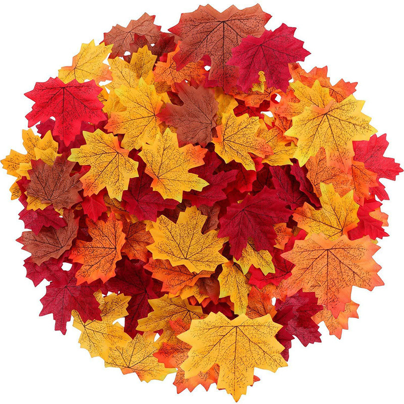 Simulation maple leaf false leaves autumn deciduous decoration wedding wedding flower kindergarten DIY handmade materials Simulation maple leaf false leaves autumn deciduous decoration wedding wedding flower kindergarten DIY handmade materials