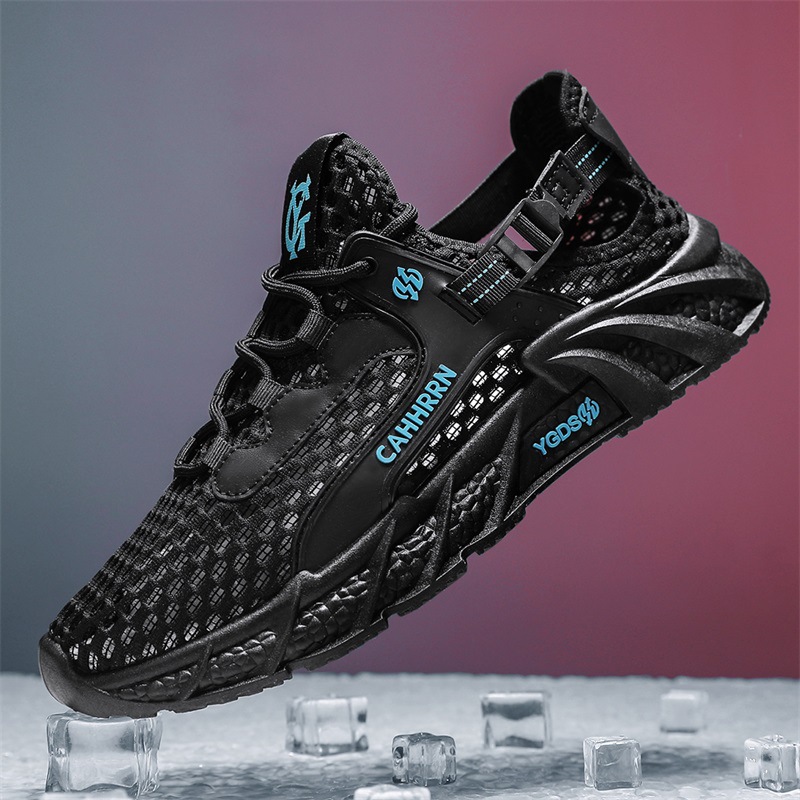 Zapatos de hombre verano 2025 nuevos zapatos huecos de malla grande zapatos deportivos transpirables para hombre zapatos de malla baja para hombre estudiantes