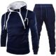 ebay Spring and Autumn new fashion placket double zipper cardigan contrast color hooded coat men's and women's sweater fashion brand suit