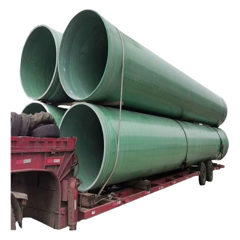 Пластиковая труба, армированная стекловолокном, Песочная труба большого диаметра канализационная дренажная труба, армированная стекловолокном пластиковая вентиляционная труба стеклянная стальная труба