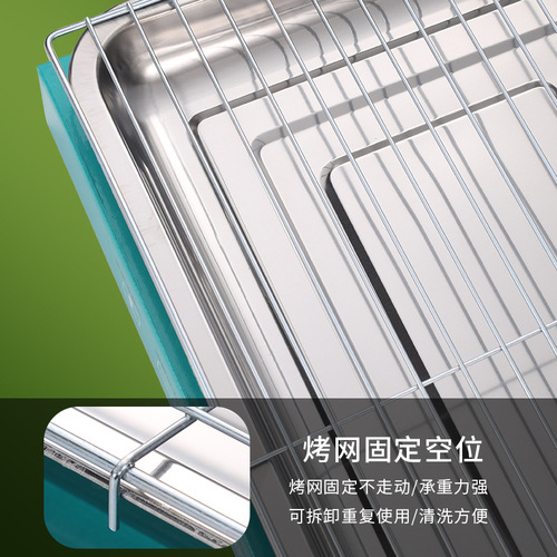 Direct Manufacturer Sales Home BBQ Grill Portable Outdoor Camping Stove Stainless Steel Disposable BBQ Grill Wholesale