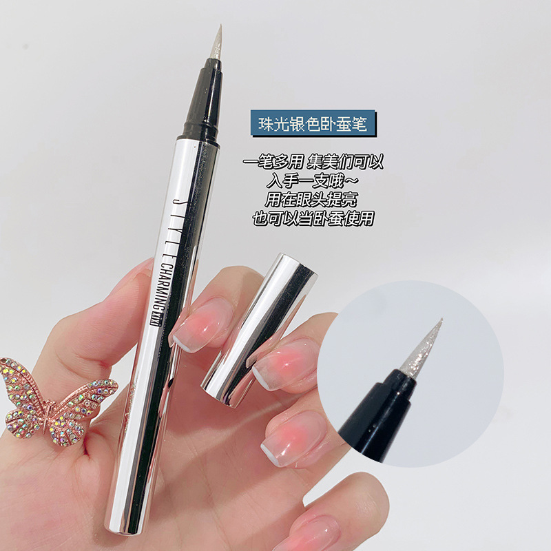 xixi Flying Eyeliner Liquid Pen Halo waterproof Anti-sweat Soft fur Written Pearl Eyeliner Fine