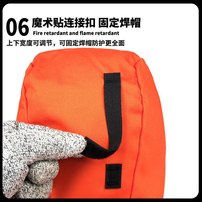 Soldadura ignífugo sombrero a prueba de polvo chale pulido anti-splash sombrero soldador chale a prueba de quemaduras fábrica al por mayor