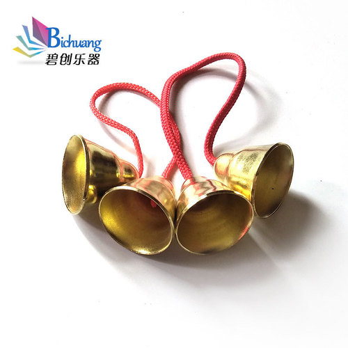 Large and small bell bells with ropes, metal bell bells, bell bells with wooden handles, hand bells with wooden handles, bell bells with wooden handles