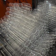 加厚大口径平口高硼硅耐热玻璃管双通无底大容量圆形空心圆筒管