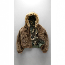 2025冬季New美式街潮高街个性迷彩设计宽松连帽棉服外套男双面穿