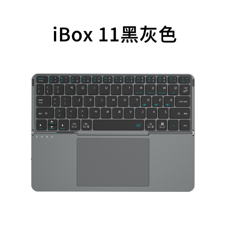 4 システム Bluetooth ワイヤレス キーボード折りたたみレザー ケース ミニ キーボード 64 キー超薄型タッチパッド マジック コントロール保護ケース|undefined
