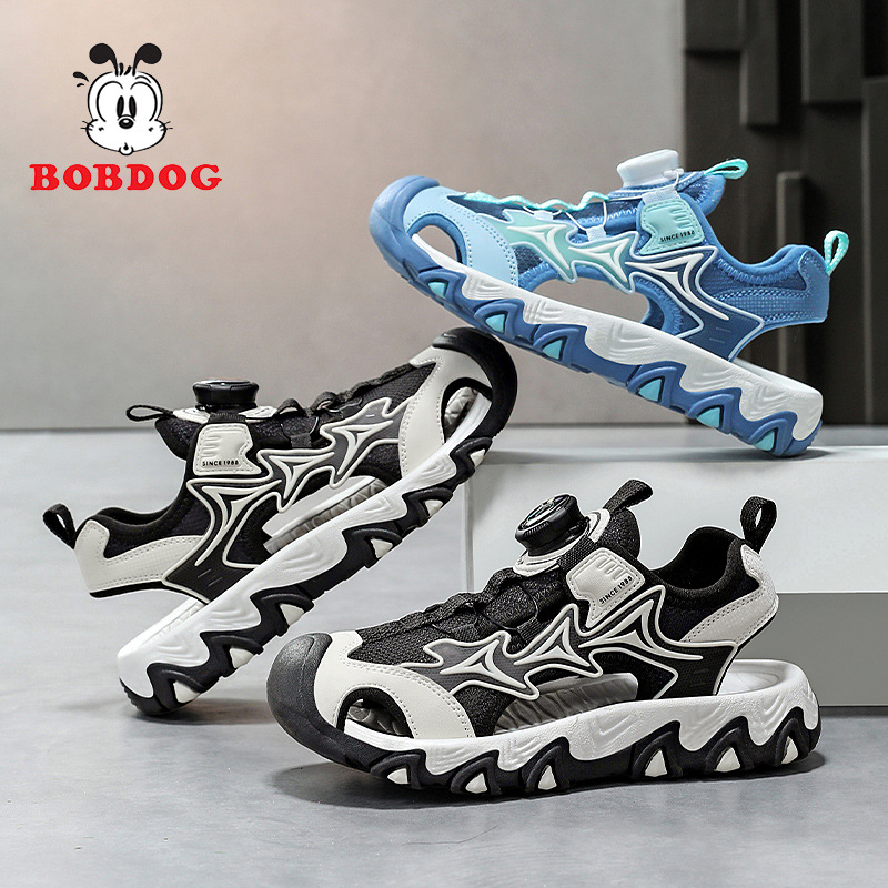 Babudou zapatos para niños sandalias Baotou para niños 2025 verano nuevo estilo sandalias deportivas para niños antideslizantes de suela suave para niños