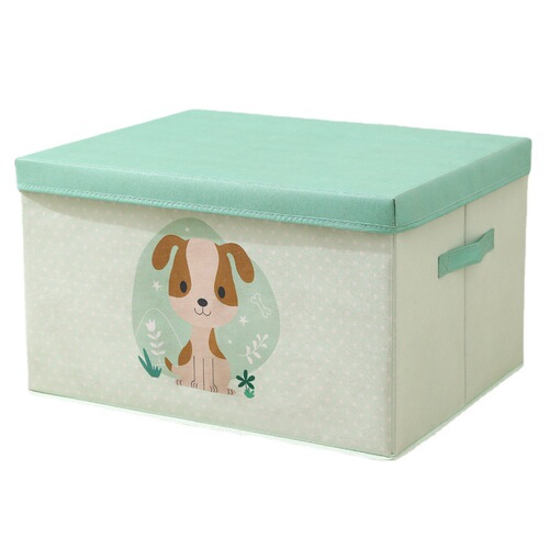 College student dormitory storage artifact animal cartoon style bedroom home storage box sky and floor cover foldable storage box