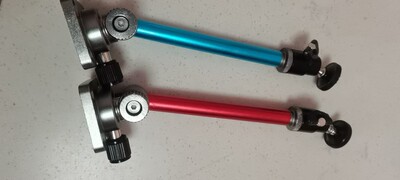 尚阳斜杆式钓箱夜钓灯支架铝合金插片式钓鱼灯架万向渔具垂钓配件|ms