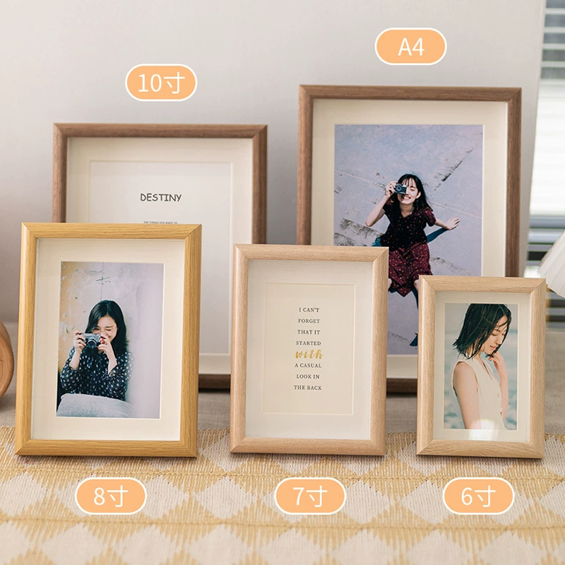 Three dimensional wooden photo frame, 10 inch
