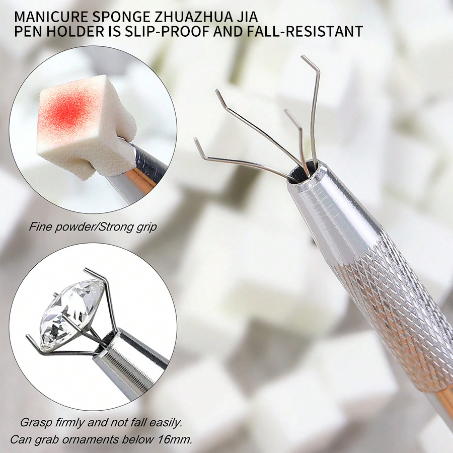 esponja 1cm mini tofu pieza de manicura esponja gradiente pegamento de pegamento especial para el blush cuadrado pequeño agarrar lápiz de agarre