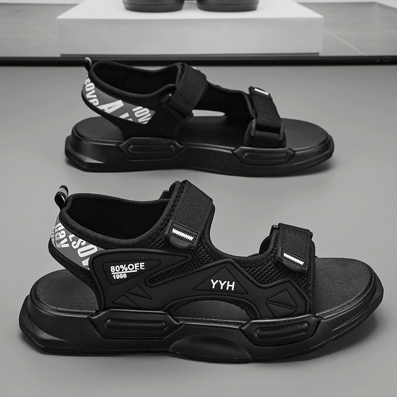 Trend summer sandals, men's sports beach footwear for leisure, non-slip slippers, soft sole